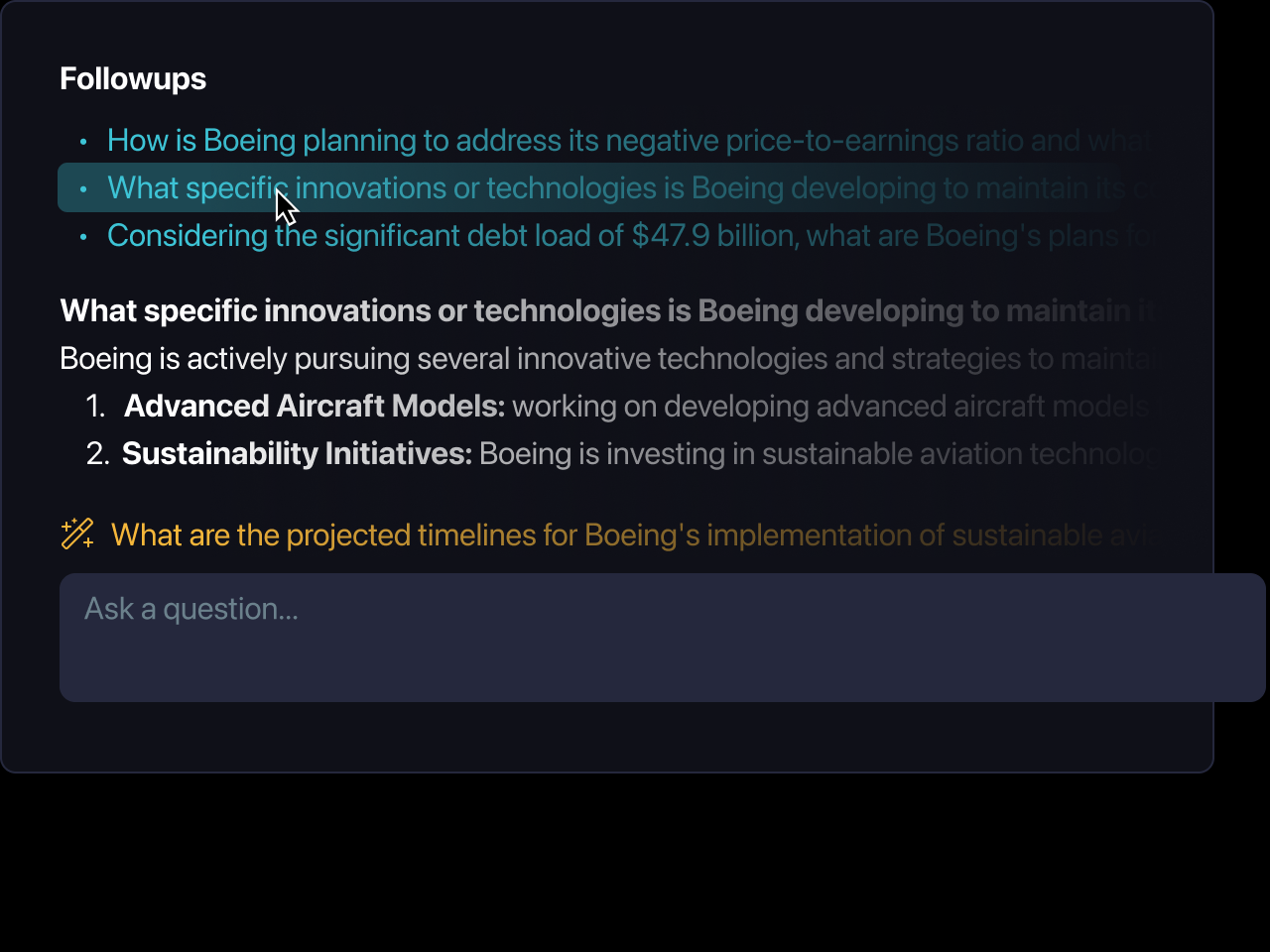 Informed Answers to Tough Questions